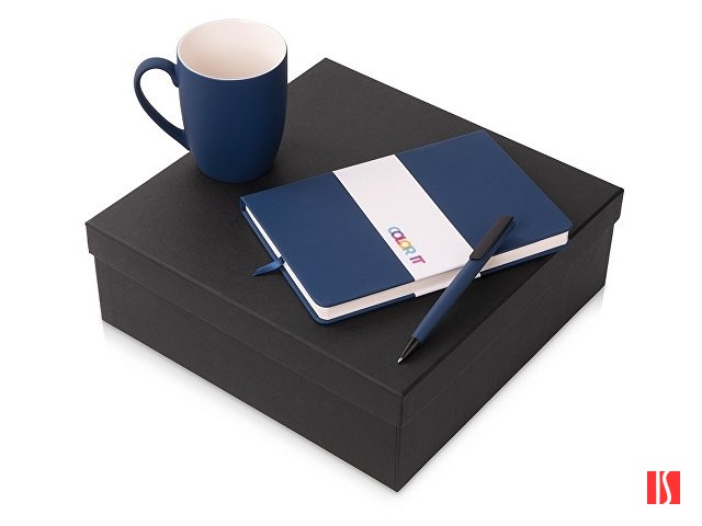 Купить Подарочный набор c блокнотом C3, ручкой и кружкой, темно-синий Подарочный набор c блокнотом C3, ручкой и кружкой, темно-синий