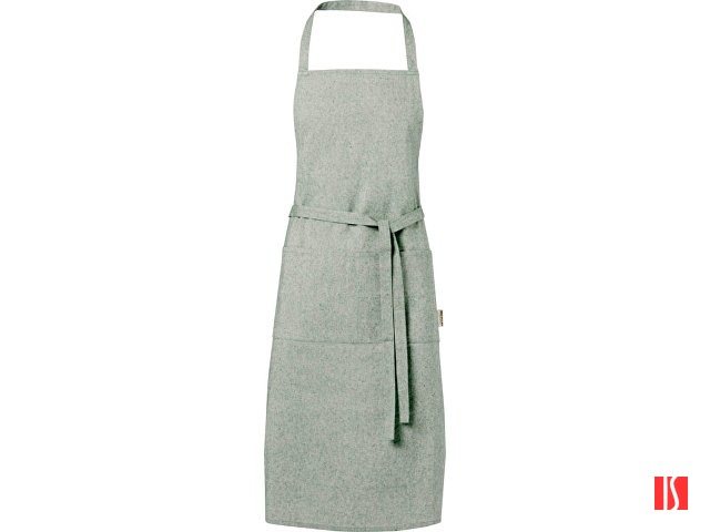 Pheebs 200 g/m2 recycled cotton apron, зеленый яркий