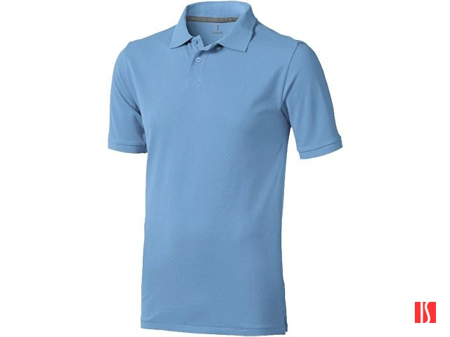 Calgary мужская футболка-поло с коротким рукавом, голубой