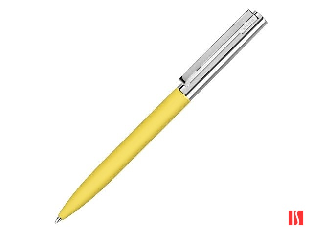 Ручка металлическая шариковая «Bright GUM» soft-touch с зеркальной гравировкой, желтый