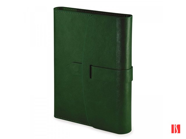 Ежедневник недатированный А5 "Senate" с магнитным клапаном, темно-зеленый