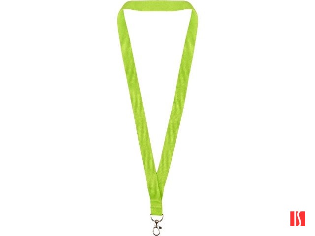 Ланъярд из RPET с карабином, зеленое яблоко