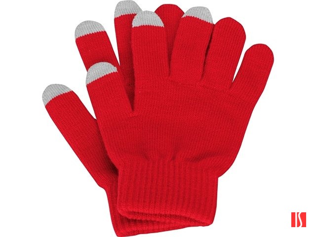 Перчатки для сенсорного экрана, красный, размер S/M