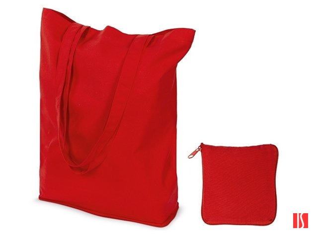 Складывающаяся сумка Skit из хлопка на молнии, красный