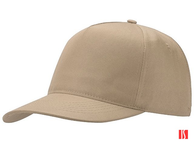 Купить Бейсболка "Poly" 5-ти панельная 120 гр, песочный Бейсболка "Poly" 5-ти панельная 120 гр, песочный