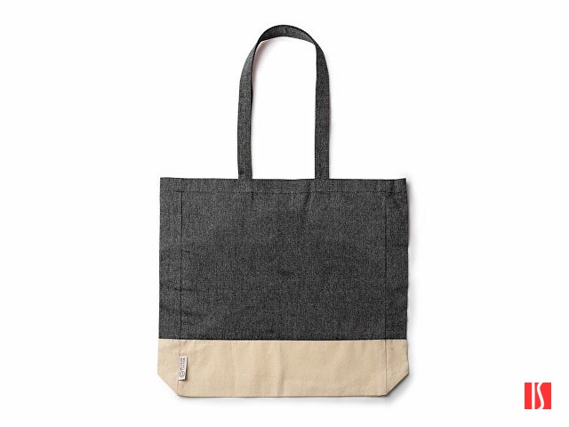 Сумка INCA из переработанного хлопка, натуральный/черный