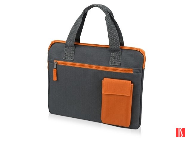 Конференц сумка "Session", серый/оранжевый