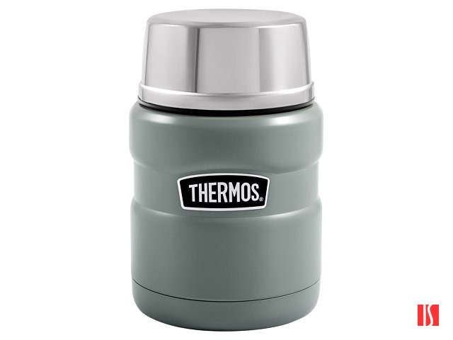 Термос из нерж. стали с ложкой тм THERMOS SK3000-MGR 0,47 L, зеленый