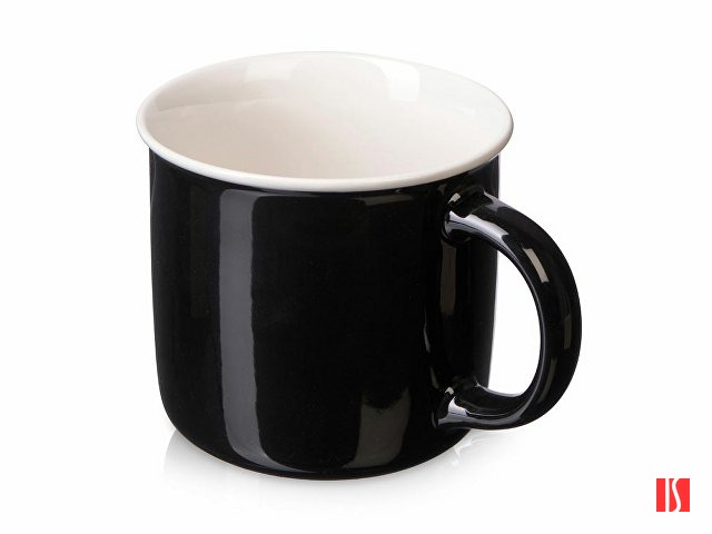 Кружка с каймой "Countryside M", черный 410ml