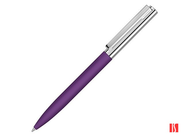 Ручка металлическая шариковая «Bright GUM» soft-touch с зеркальной гравировкой, фиолетовый