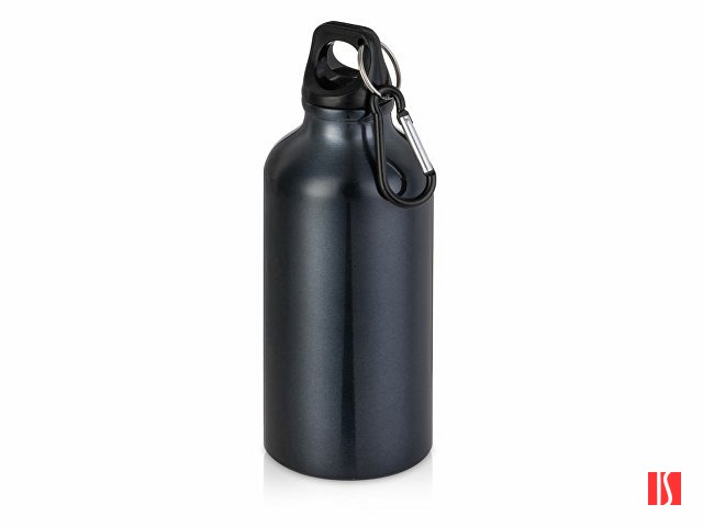 Купить Бутылка "Hip S" с карабином 400мл, мокрый асфальт Бутылка "Hip S" с карабином 400мл, мокрый асфальт