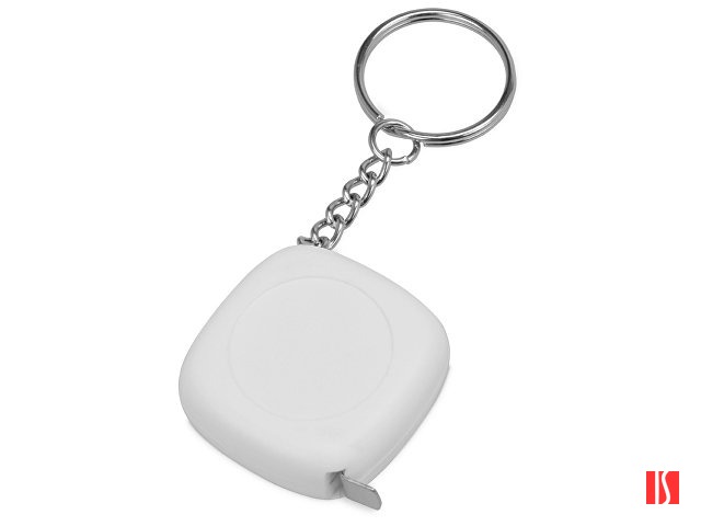 Брелок-рулетка 1м "Block", белый