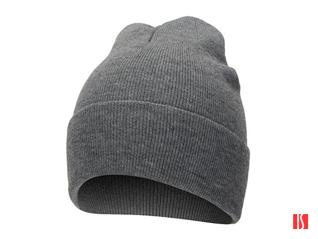 Шапка Dunant, двуслойная, темно-серый меланж