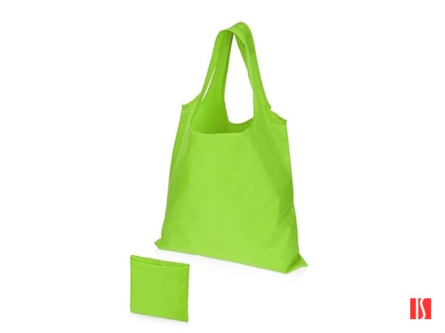 Складная сумка Reviver из переработанного пластика, зеленое яблоко