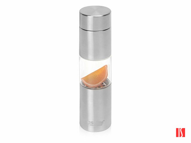 Бутылка для воды FLAVOUR U SEE, 460 мл, серебристый