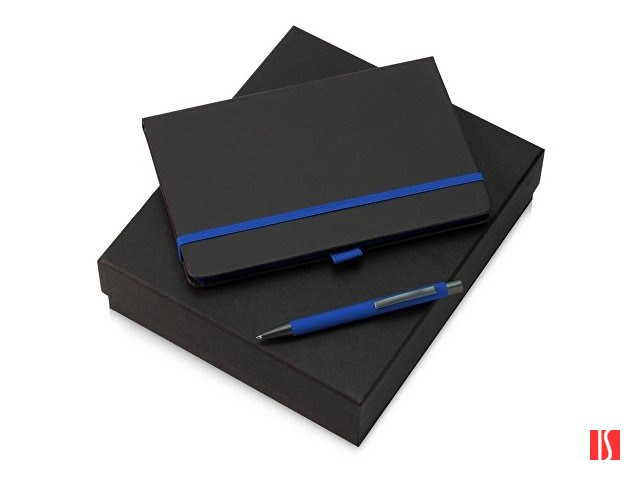 Подарочный набор «Jacque» 2.0. с ручкой и блокнотом, синий