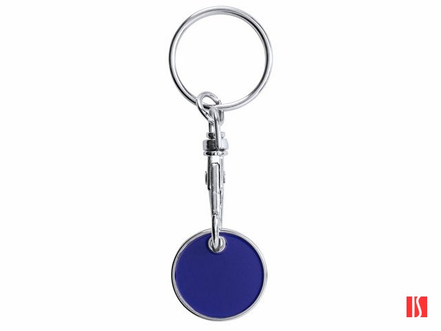 Брелок с монетой для тележки супермаркета, королевский синий