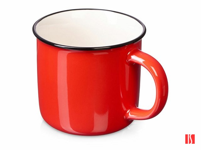 Кружка с каймой "Countryside M", красный 410ml