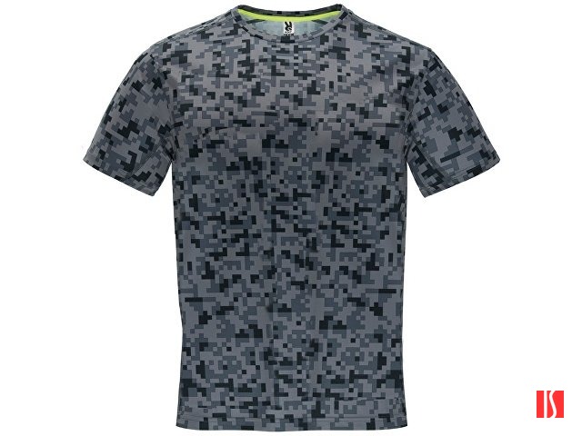 Футболка "Assen" мужская, пиксельный черный