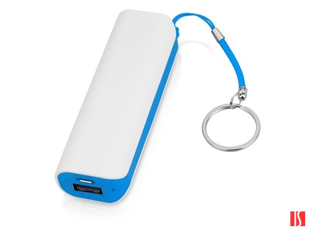 Портативное зарядное устройство (power bank) Basis, 2000 mAh, белый/светло-голубой