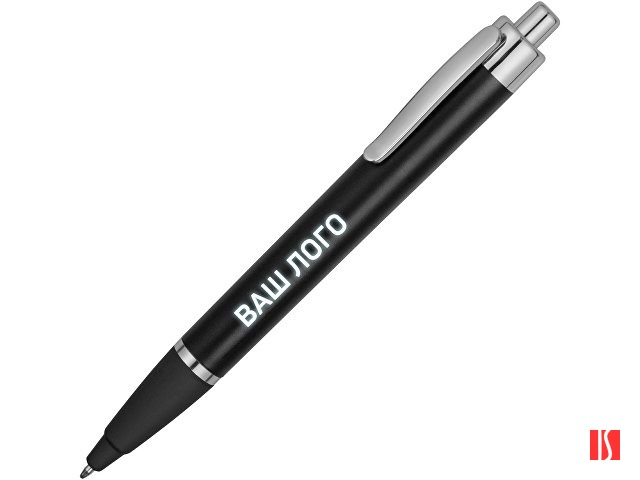 Ручка пластиковая шариковая «Glow» с подсветкой, черный/серебристый