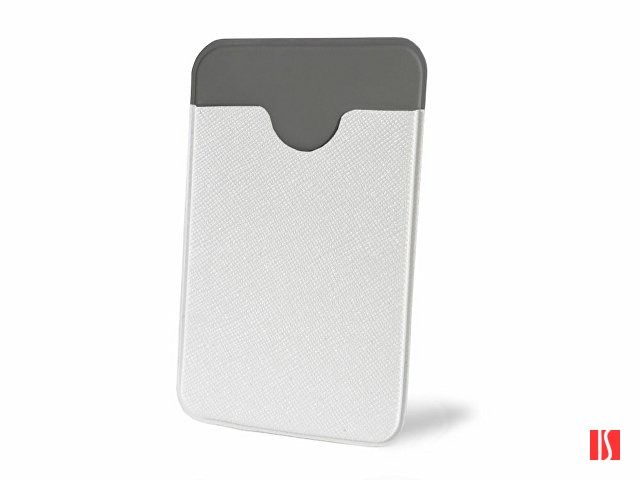Чехол-картхолдер Favor на клеевой основе на телефон для пластиковых карт и и карт доступа, белый