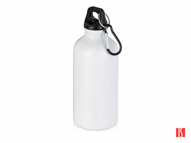 Бутылка "Hip S" с карабином 400мл, белый