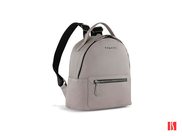 Рюкзак женский BUGATTI Bella, бежевый, воловья кожа/полиэстер, 24,5х12х27 см