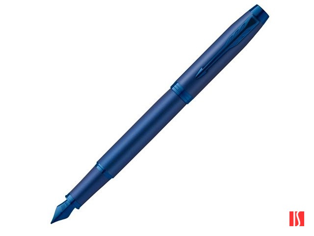 Перьевая ручка Parker IM Monochrome Blue, перо:F, цвет чернил: blue, в подарочной упаковке.