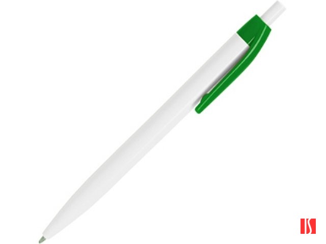 Ручка пластиковая шариковая HINDRES, белый/папоротник