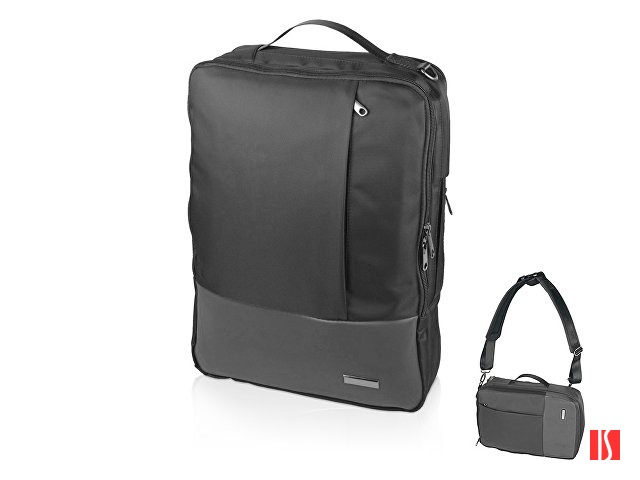 Рюкзак-трансформер «Duty» для ноутбука, темно-серый (с шильдом)