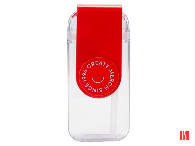 Бутылка для воды JUICY DRINK BOX, красный (тампопечать)
