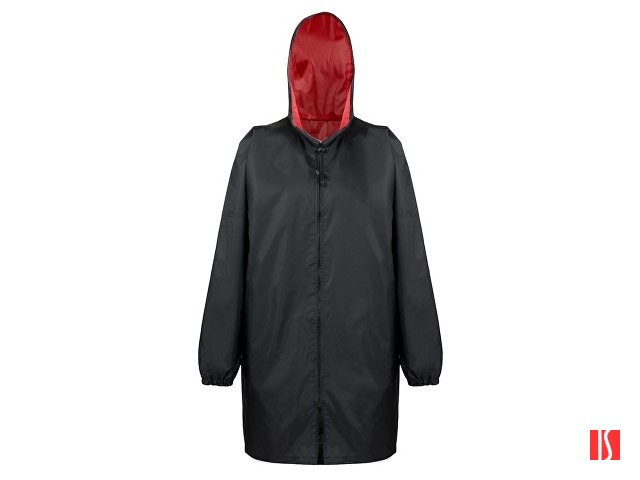 Дождевик «Bi-color» унисекс, красный/черный