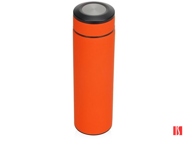 Термос «Confident» с покрытием soft-touch 420мл, оранжевый