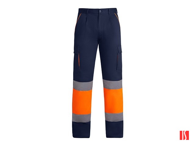 Брюки "Enix" мужские, нэйви/неоновый оранжевый