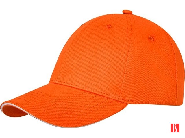 Бейсболка Darton, 6 панелей, оранжевый