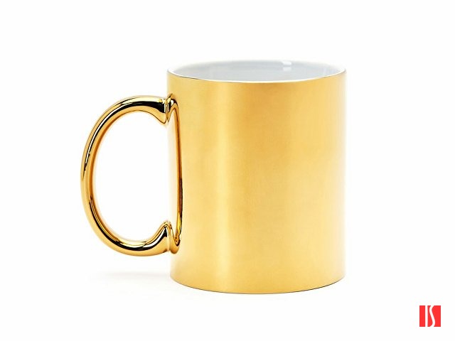 Кружка керамическая ZALA 350 мл, золотистый