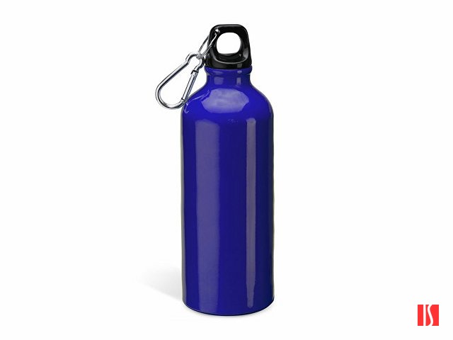 Бутылка алюминиевая с карабином, 800 мл, королевский синий