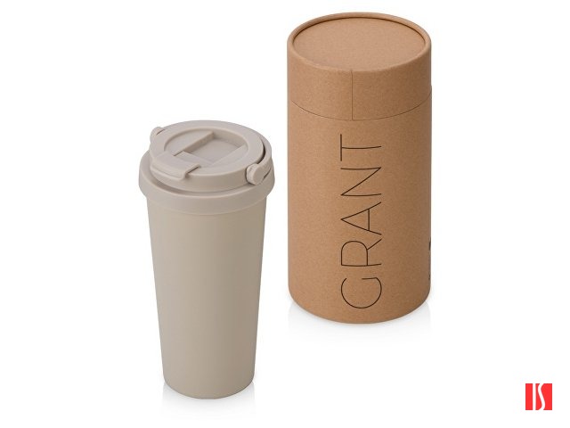 Термокружка Grant, 473мл, тубус, бежевый