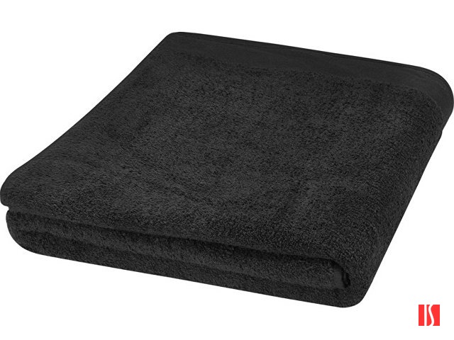 Полотенце для ванной Riley из хлопка плотностью 550 г/м2 и размером 100x180 см, черный