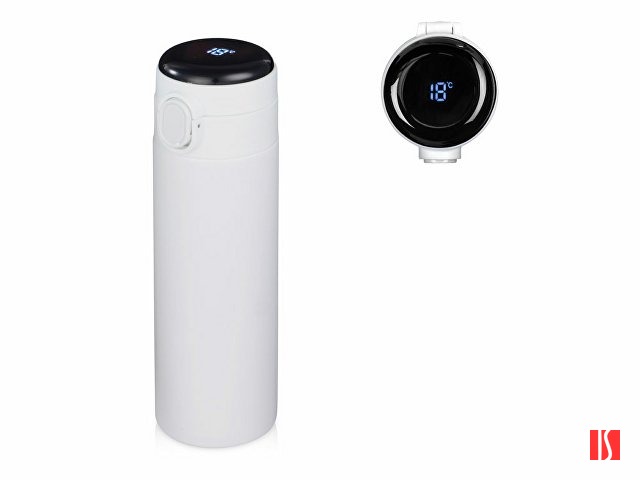 Вакуумная термокружка Waterline с медной изоляцией «Bravo», 400 мл, тубус, белый