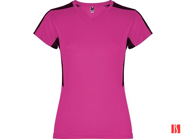 Футболка "Suzuka" женская, яркая фуксия /черный