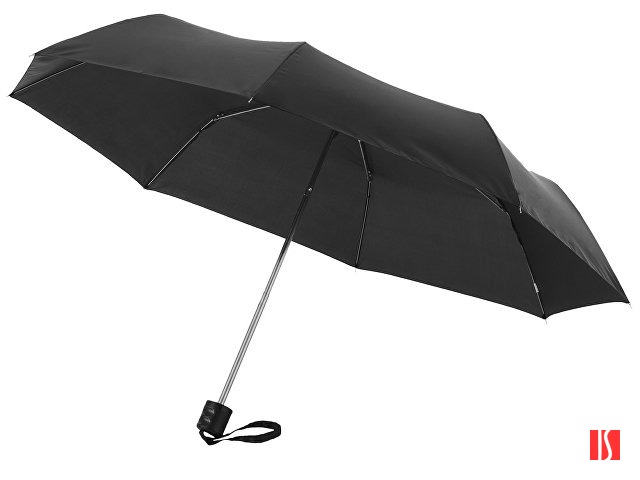 Зонт Ida трехсекционный 21,5", черный