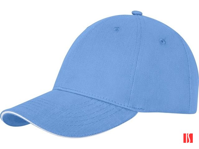 Бейсболка Darton, 6 панелей, светло-синий