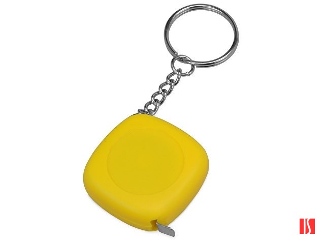 Брелок-рулетка 1м "Block", желтый