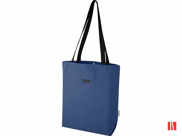 Универсальная эко-сумка Joey из холста, объемом 14 л, нэйви