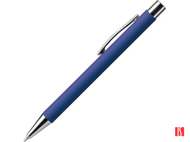 Ручка металлическая шариковая DOVER с покрытием софт-тач, королевский синий