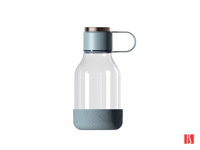Бутылка для воды 2-в-1 «Dog Bowl Bottle» со съемной миской для питомцев, 1500 мл, голубой