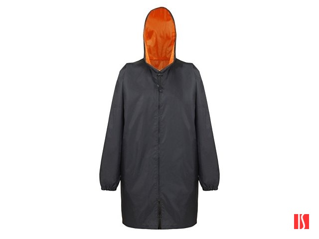 Дождевик «Bi-color» унисекс, оранжевый/черный