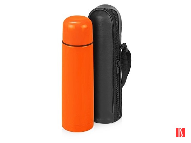 Термос «Ямал» с чехлом, 500мл, оранжевый